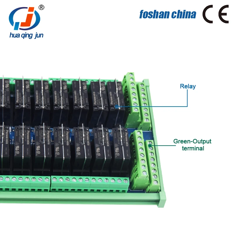 Huaqingjun 26-قناة 1NO 1NC 5 دبابيس مرحلات Songxia وحدة التتابع 24VDC مرحلات للتحكم في أضواء الشوارع