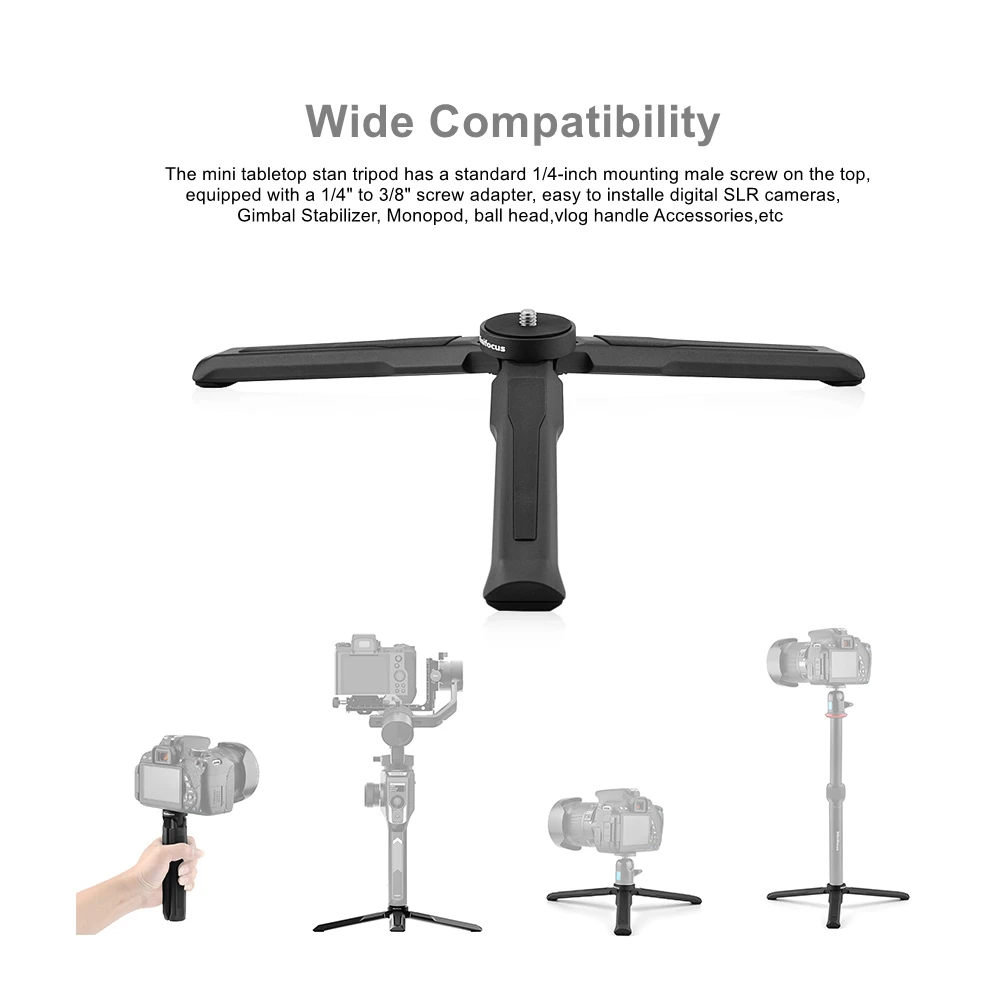 Metal Tripod Desktop Tabletop Stand for MOZA AirCross 2 3 Air 2 Dji Ronin S SC RS2 RSC2 Crane 2 Weebill S Lab Gimbal Tripod Grip