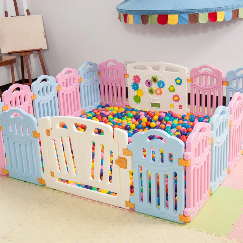 Colorful Baby Crib Fence Indoor Household Shatter-resistant Children Game Protection Infant Crawling Oceans Ball Pool