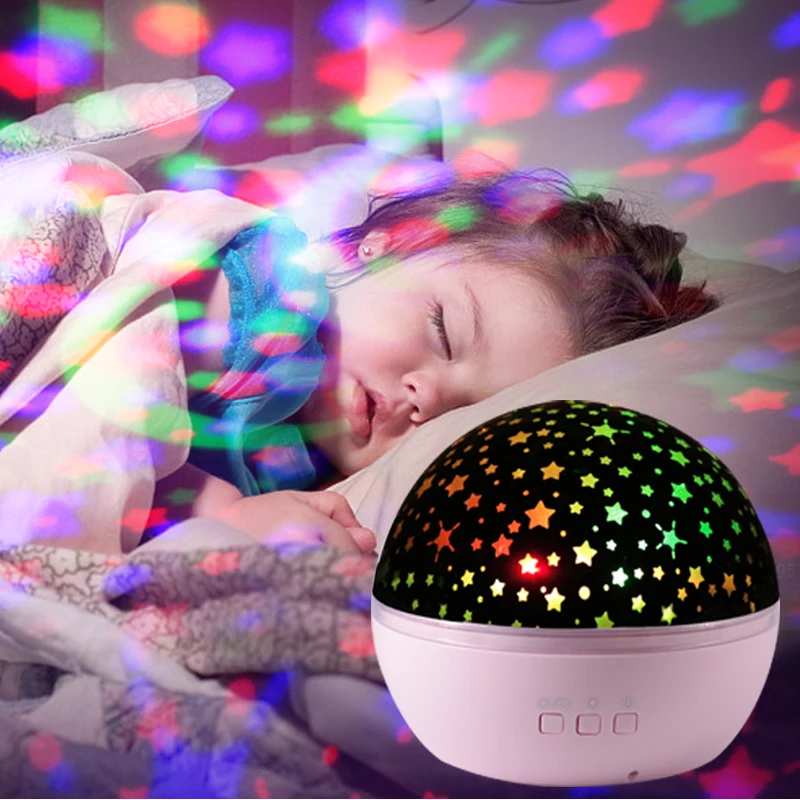 Romantic Luminous Toys Novelty Starry Sky LED Night Light Projector Ocean View Rotate Night Light Creative Toy For Children Gift