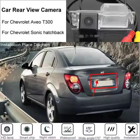 Yeshibation Car Rear View Parking Camera For Chevrolet Aveo T300 / Sonic 2011~2016 High Quality CCD Reverse Camera