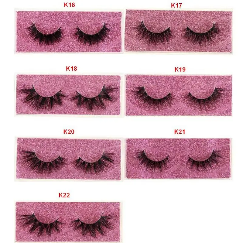 Mink Eyelashes Hand Made Crisscross False Eyelashes Cruelty Free Dramatic 3D Mink Lashes Long Lasting Faux Cils for Makeup E11