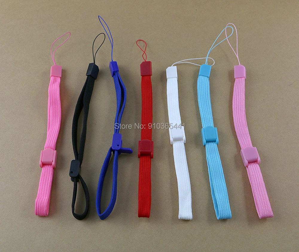 50pcs Wrist Hand Strap Camera Phone MP4 Strap mobile phone lanyard rope Adjustable Hand rope For Nintend for Wii