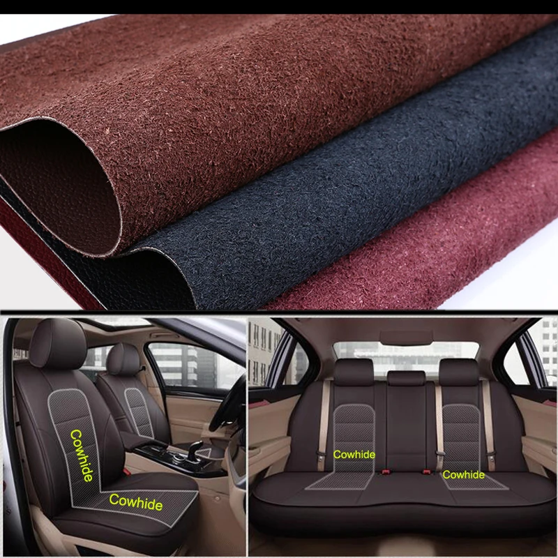 Cowhide & PVC Leather Cover Seat for Toyota PRIUS 2006-2014 Automobiles Seat Cover for Cars Pads Cushions Accessories 15PCS/Set