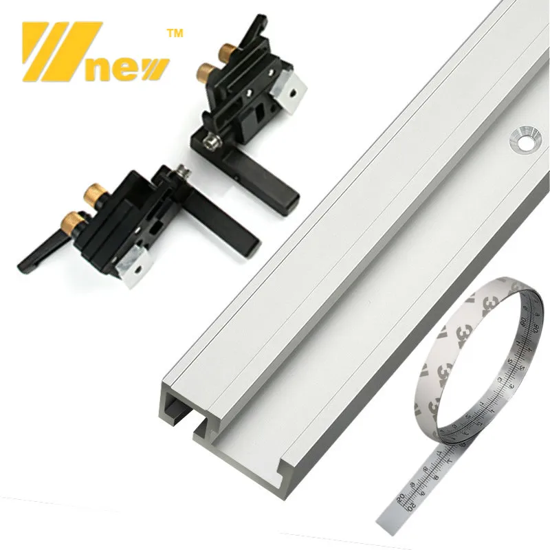 Woodworking DIY Chute Tools T Track Slot Miter Track Jig Stopper Aluminum Sliding T-Slot for Router Table Bandsaws