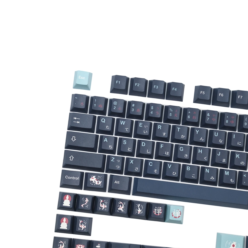 

Колпачки для клавиш GMK Zen Pond, 138 клавиш, колпачок Cherry High DYE-сублимационный PBT для 60% 80% 100% раскладки игровой механической клавиатуры