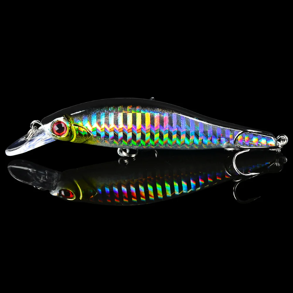 SGYAO Minnow Fishing Lure, Hard Artificial Bait, 3D Eyes, 9.8cm, 11.5g, Sea Crankbait, 1Pc