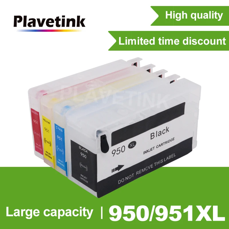 Plavetink Ink Cartridge For HP 950 951 XL Refill Cartridges For HP950 951 Officejet Pro 251dw 276dw 8100 8600 8610 8620 Printer