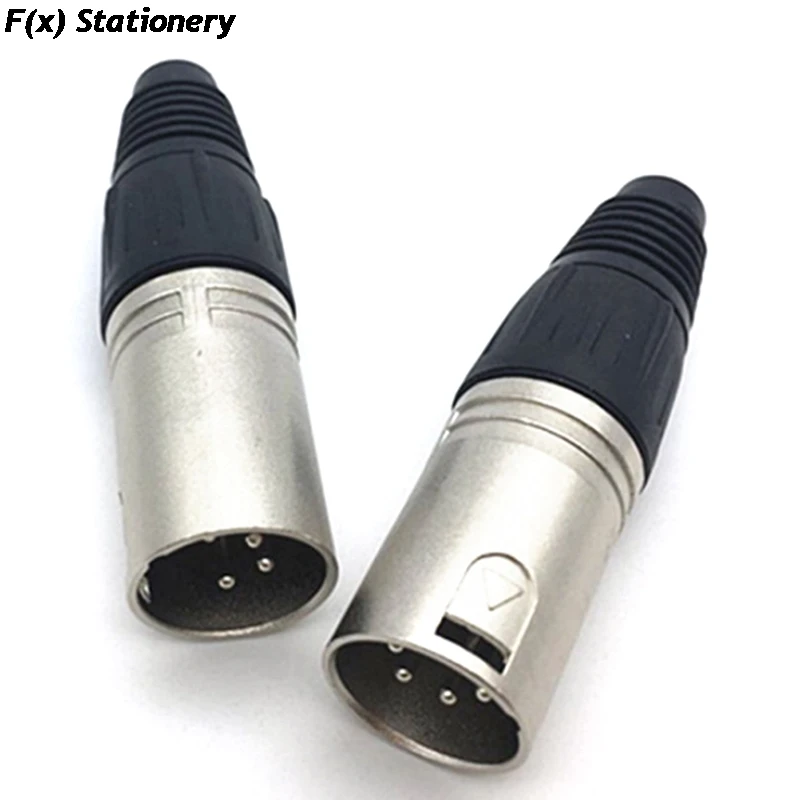 Male & Female 3-Pin 4-Pin 5-Pin XLR Microphone Audio Cable Plug Connectors Cannon Cable Terminals