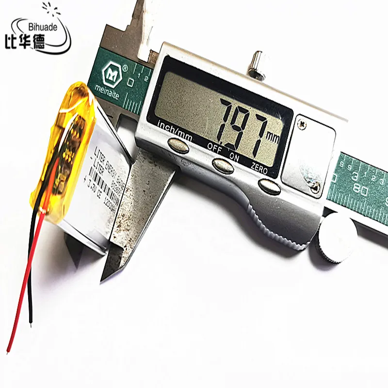 Liter energy battery 3.7V 1200MAH 802650 Lithium Polymer LiPo Rechargeable Battery For Mp3 headphone PAD DVD bluetooth camera