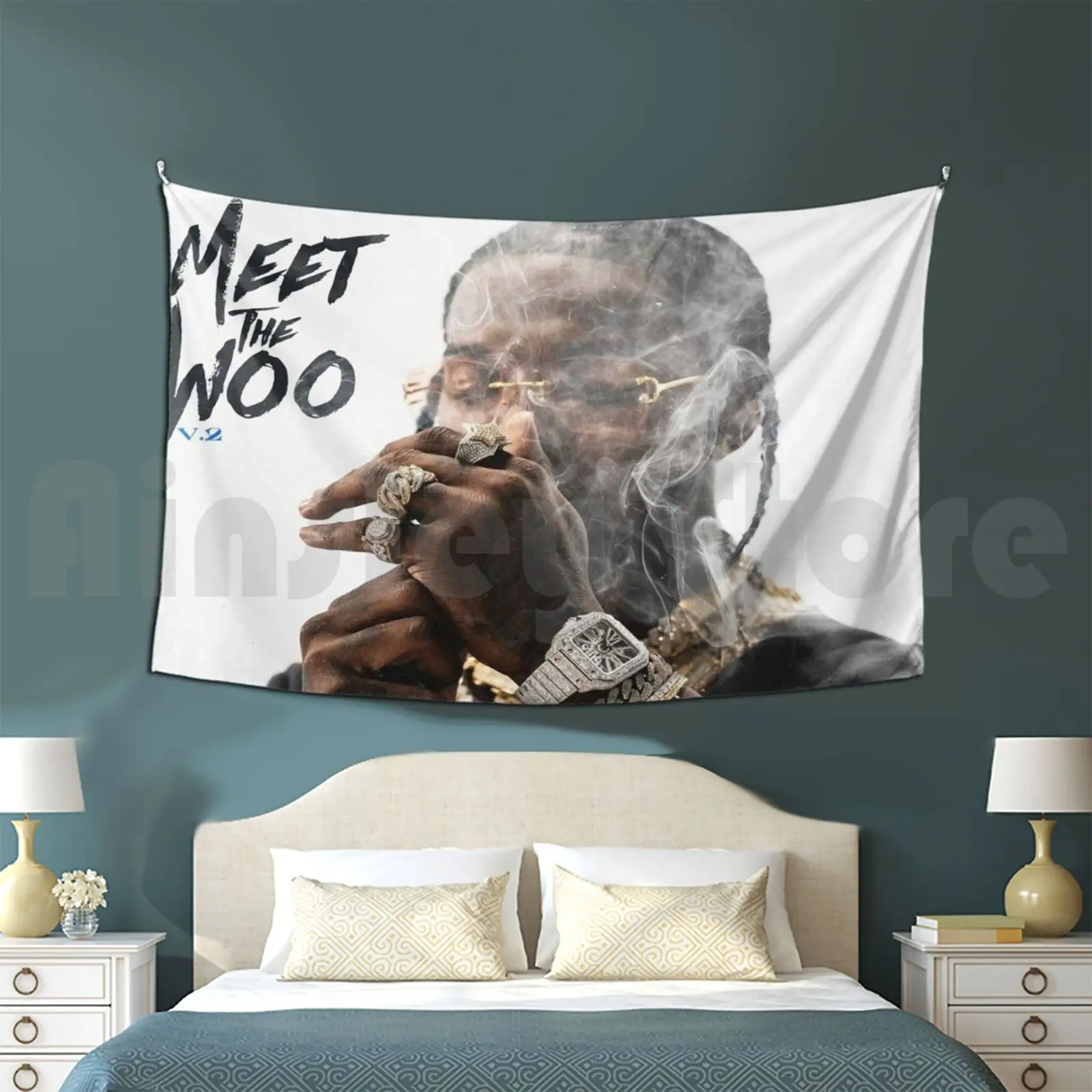 Pop Smoke Customized Tapestry Pop Smoke Pop Smoke Brooklyn New York New York Ny Drill 50 Cent Rap Rap Us