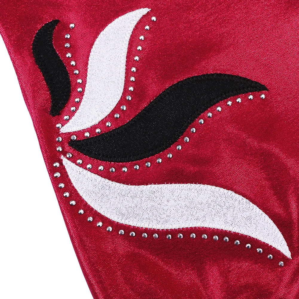 BAOHULU Girls Sparkle Ballet Leotard One Piece Sleeveless Wine Red Color Gymnastics Leotard Ballerina Dancing Leotards for Girls