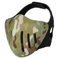 Mezza maschera Paintball tattica Airsoft combattimento militare visiera sport all'aria aperta CS Wargame ciclismo caccia maschere protettive