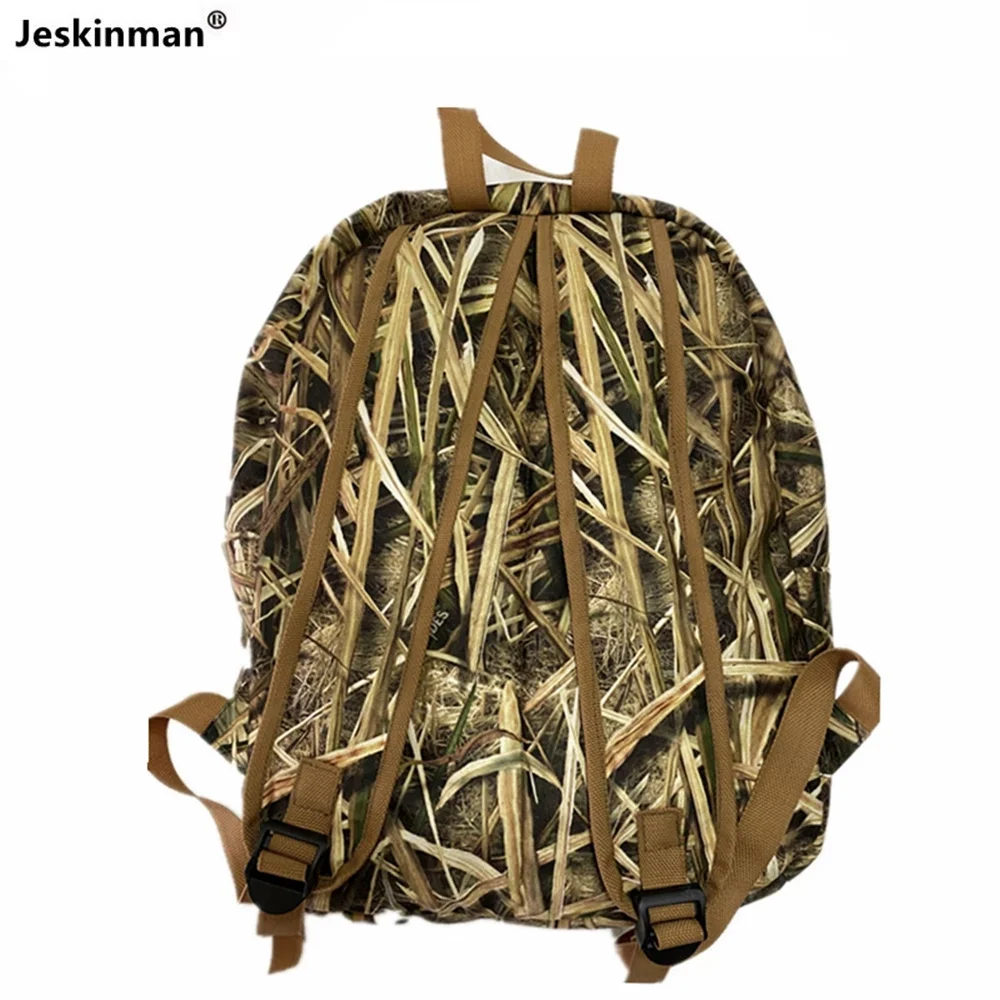 Waterpoof Bionic Camouflage Hunting Fishing Backpack Simple Reed Camo Jungle Backsack Comfortable Soft Shell Foldable Camo Bag