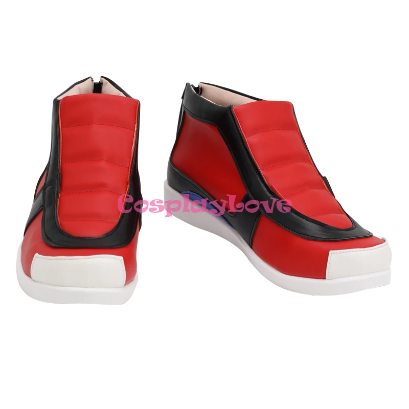 P XY Ash Ketchum Red Cosplay Shoes Long Boots Newest Custom Made For Female Male CosplayLove