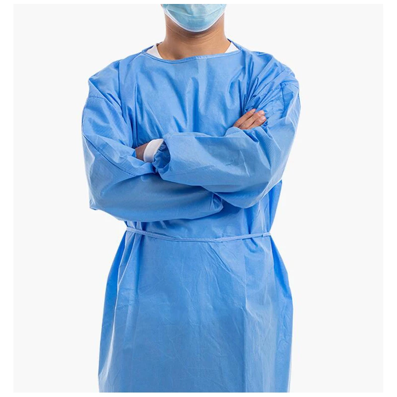 Disposable Breathable Dustproof Water Resist Work Isolation Clothing Gown Dental Anti-oil Stain Nursing Gown Labour Overall Suit