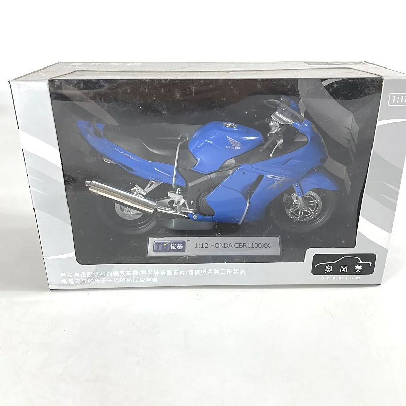 1/12 New Die-cast Metal Rare Color Matching Japanese Classic CBR1100 Simulation Motorcycle Model Furniture Display CollectionLol