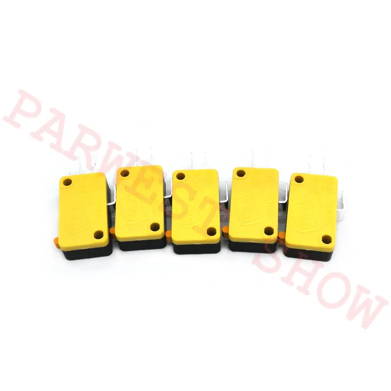 

50PCS 3 Pins Yellow Micro Switch 4.8mm Terminal Microswitch For Arcade Push Button Parts Jamma MAME DIY Game accessories