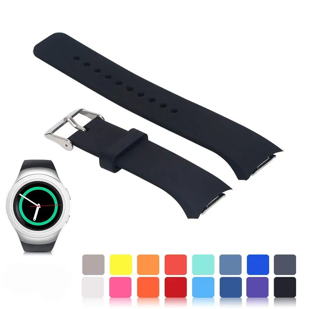 Straps for Samsung Gear S2 SM-R720 SM-R730, Soft Silicone Sports Style Replacement Bands