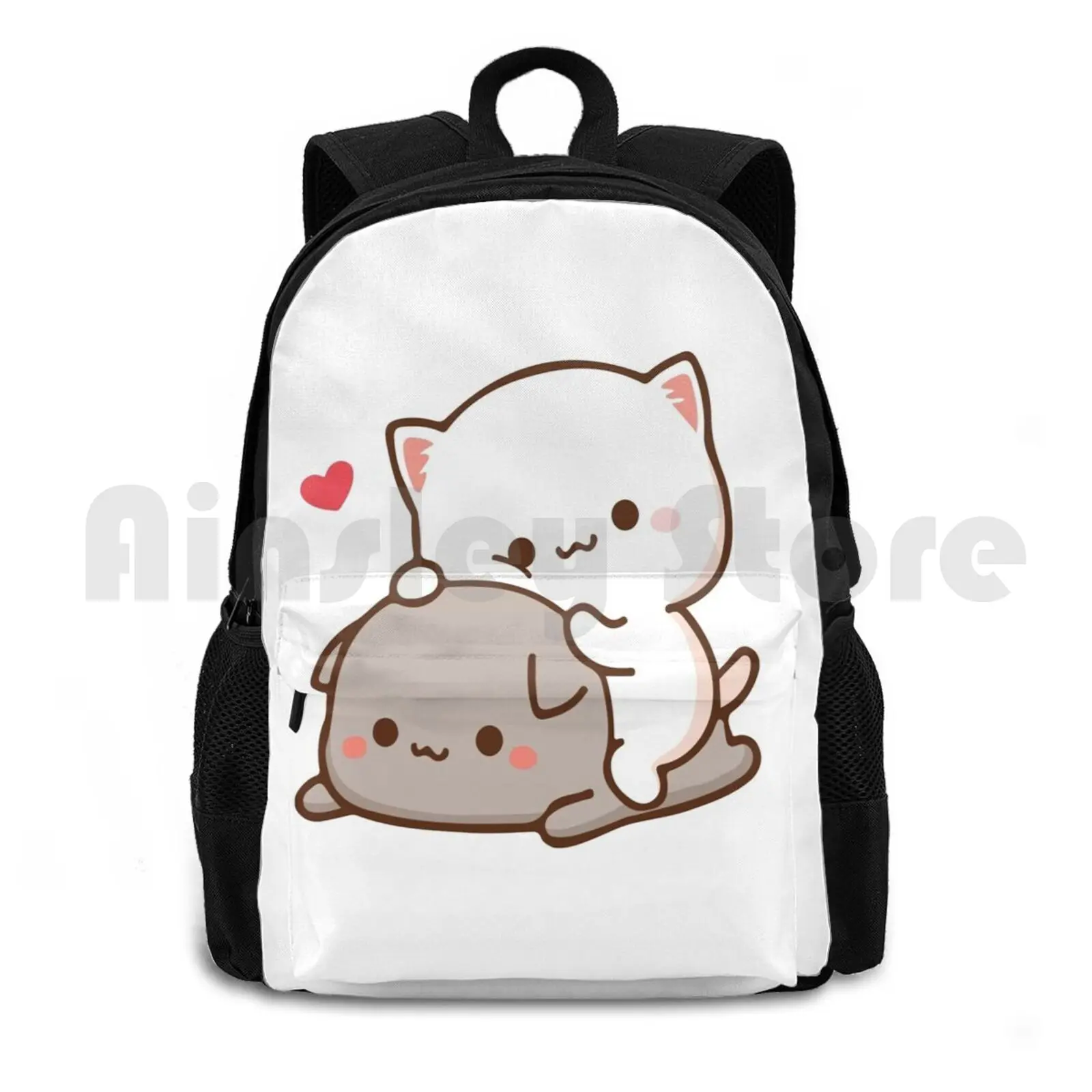 

Персиковый сидящий на Goma-Mochi Peach Cat Открытый походный рюкзак Водонепроницаемый кемпинг Путешествия Персиковый кот Goma Mochi Cat Kitty Cute