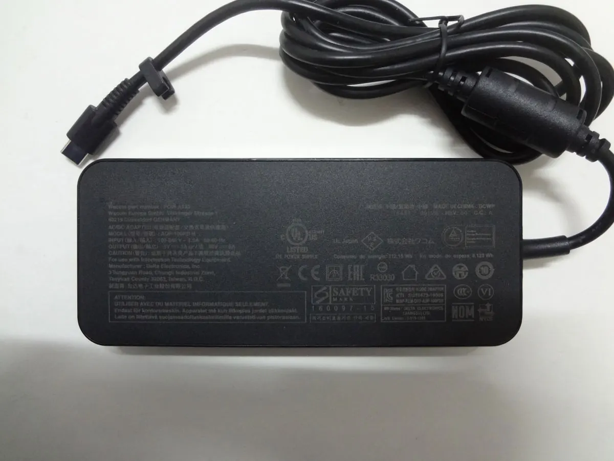 

NEW OEM Slim 100W USB-C ADP-100PB B AC Adapter for Wacom 20V 5A Mobile Studio Pro DTH-W1620H POW-A133 Original Charger