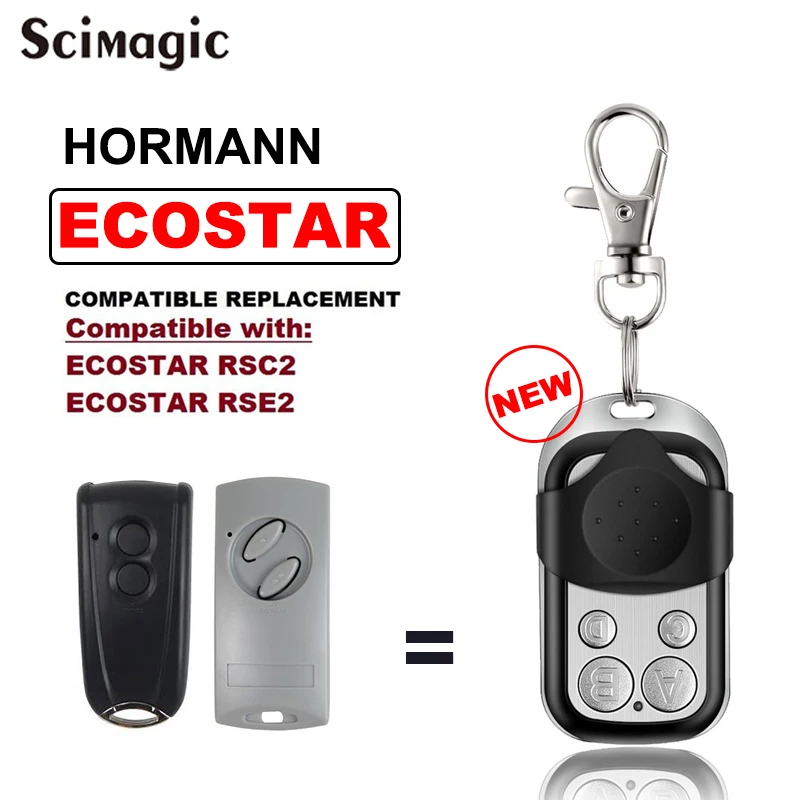 

HORMANN ECOSTAR RSC2 RSE2 RSC2-433 RSE2-433 REMOTE CONTROL Compatible ECOSTAR RSC 2 RSE 2 Garage Door Remotes 433.92MHz