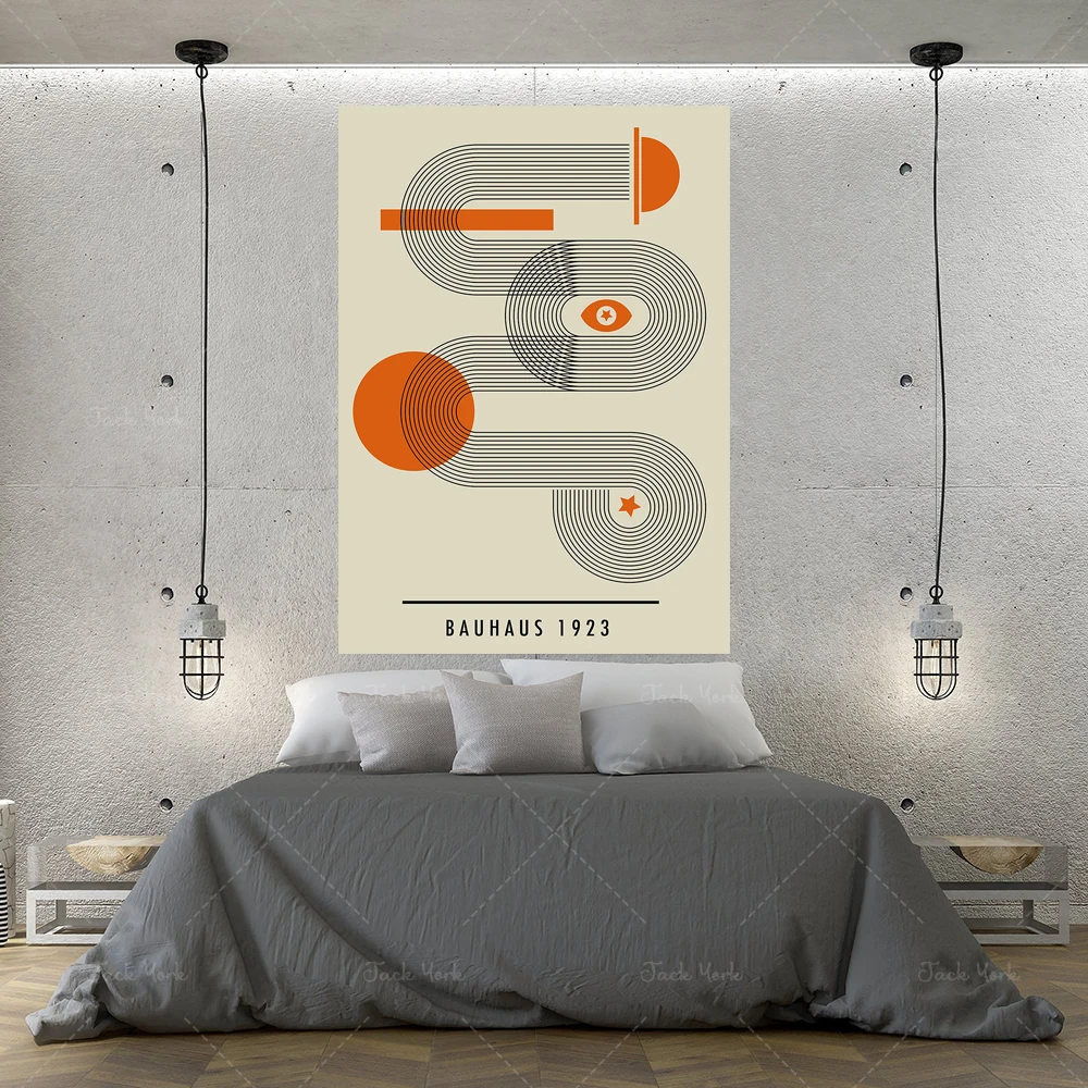 Bauhaus Poster, Bauhaus Art Print, Bauhaus Print, Walter Gropius, Retro Wall Art, Bauhaus Wall Art, Geometric Art