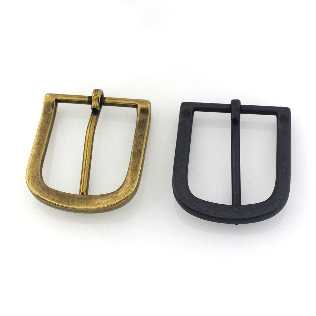 1x 38mm Retro Belt Buckle Metal End Bar Heel Bar Buckle Single Pin Belt Half Buckle Leather Craft Bag Strap Jeans Webbing Collar