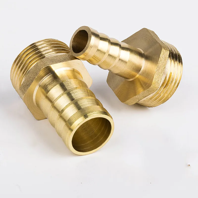 Brass Hose Pipe Fitting 10mm 12mm 14mm 16mm 19mm 32mm Barb Tail To 1 Inch BSP Male Thread Connector Joint Copper Coupler Adapter