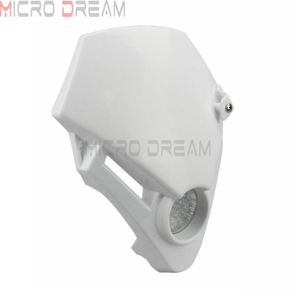 For Gas Gas TXT PRO EC 280 125 250 300 Trials Bike White LED Mini Triangle Headlight Motocross MX Enduro Racing Headlamp Fairing