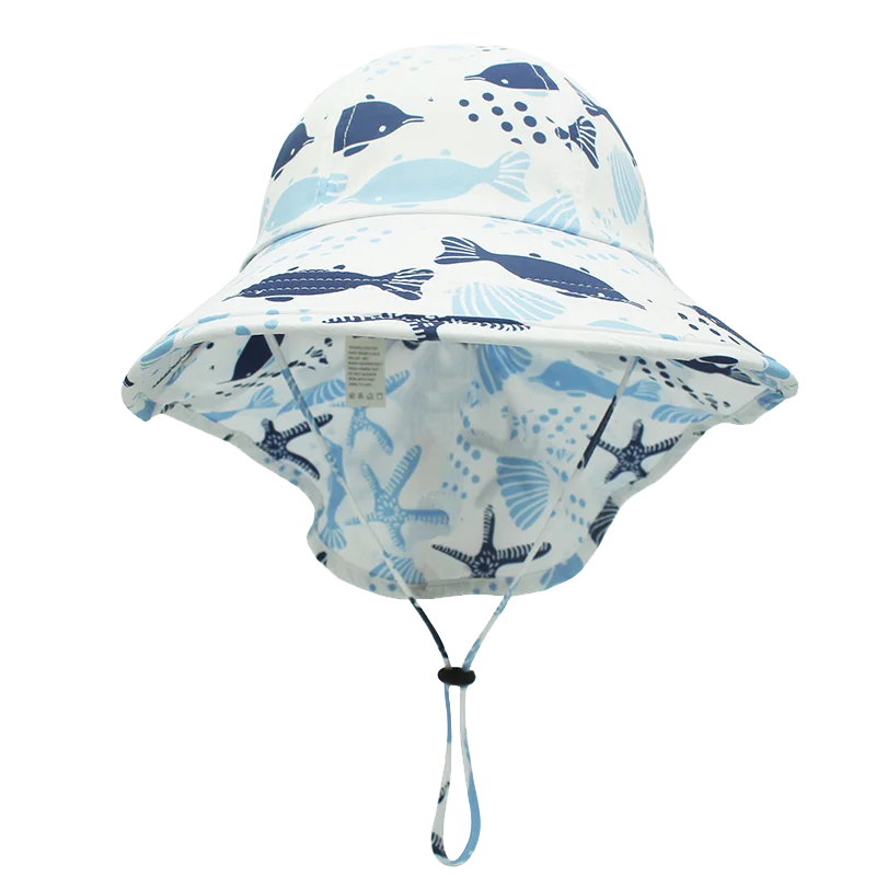 Connectyle Boys Girls Kids UPF 50+ Sun Hat Lightweight Adjustable Quick Dry Neck Flap Summer Sun Protection Beach Play Hat