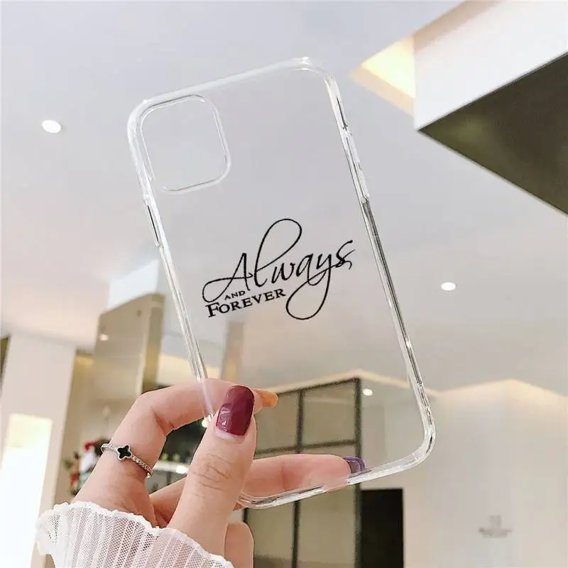 The Vampire Diaries Phone Case Transparent for iPhone 14 11 12 13 15 mini pro XS MAX Plus X XR