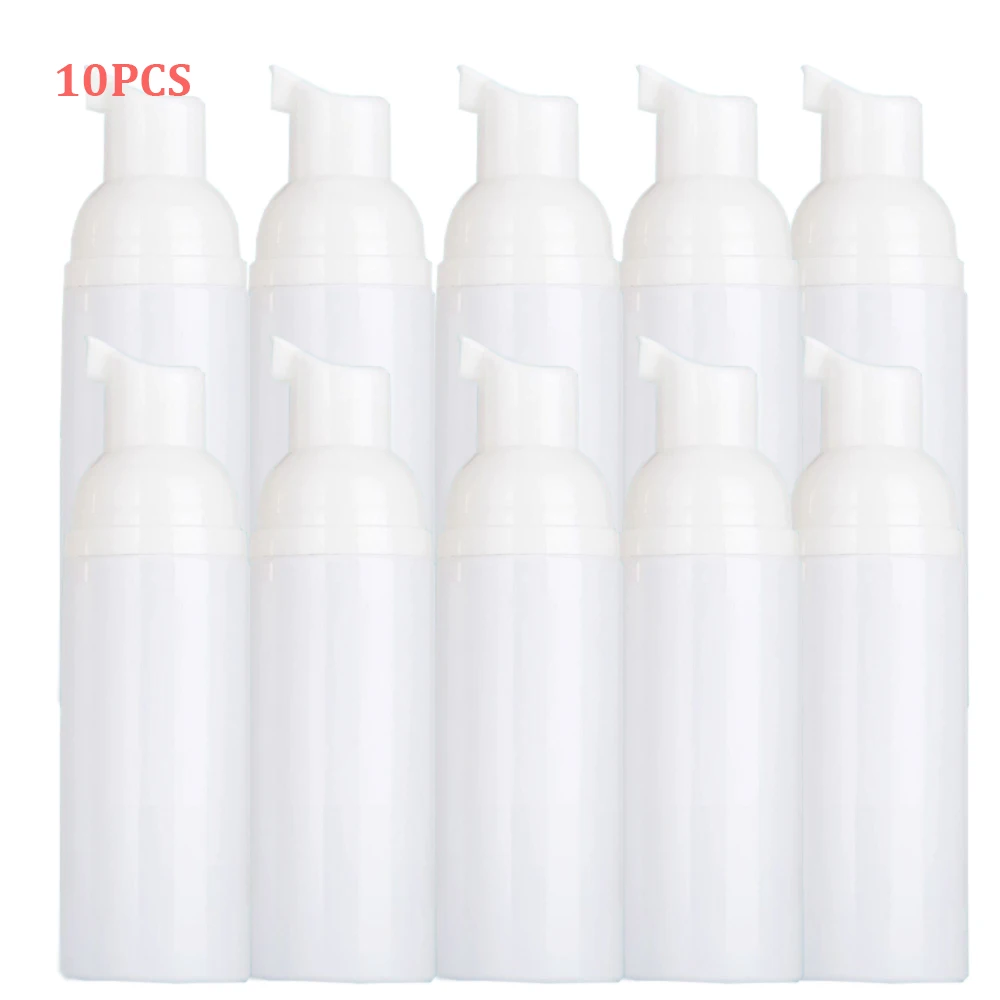 10Pcs 60ml Eyelash Pump Head Shampoo Gentle Cleansing Customizable No Stimulation Fruit Scent Mousse Foam Cleaner Lashes Shampoo