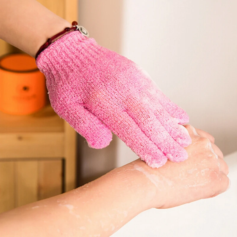 1pc Bath Peeling Exfoliating Mitt Glove For Shower Scrub Gloves Resistance Body Massage Sponge Wash Skin Moisturizing SPA Foam view 4