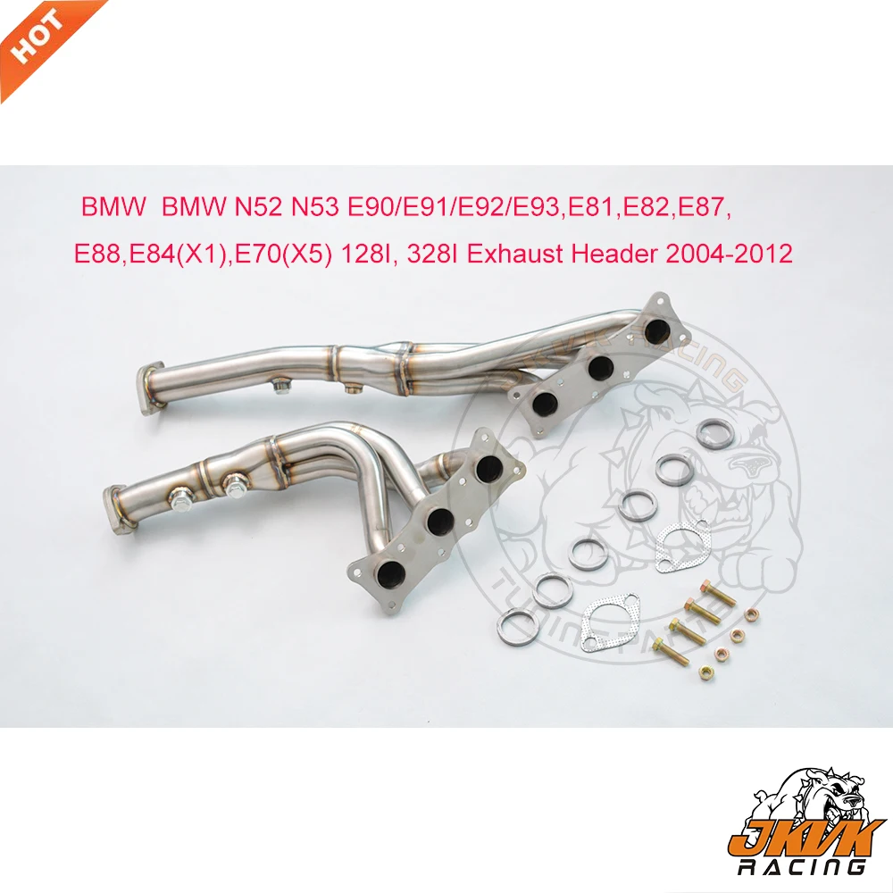 

JKVK RACING SS304 Performance N52 Headers For N53 E81 E82 E87 E88 128i E90 E91 E92 E93 128I 325i/328i/330i US Model