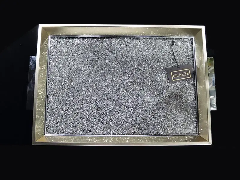 DOLBOVI Glazze Silver Gemstone Rectangle tray (C227.0002) tray поднос plateau de service