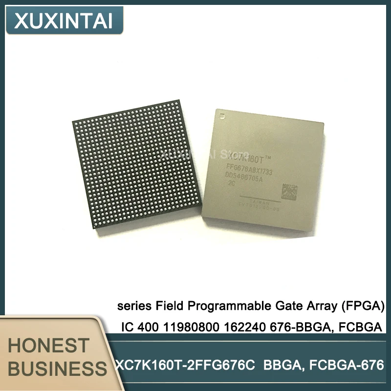 

2Pcs/Lot XC7K160T-2FFG676C XC7K160Tseries Field Programmable Gate Array (FPGA) IC 400 11980800 162240 676-BBGA, FCBGA