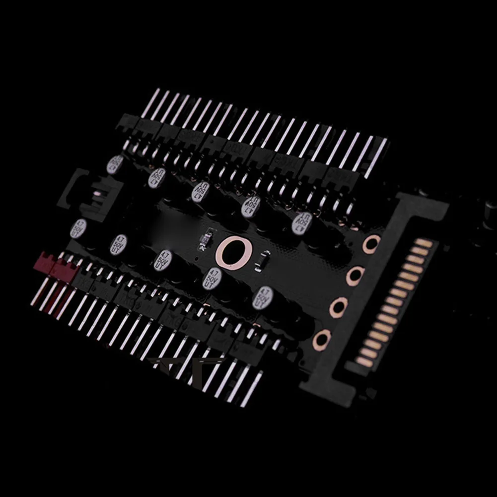 허브 쿨러 속도 컨트롤러 스플리터 어댑터 소켓 PC 속도 컨트롤러 어댑터 PC 1 ~ 10 4Pin PWM 냉각 팬
