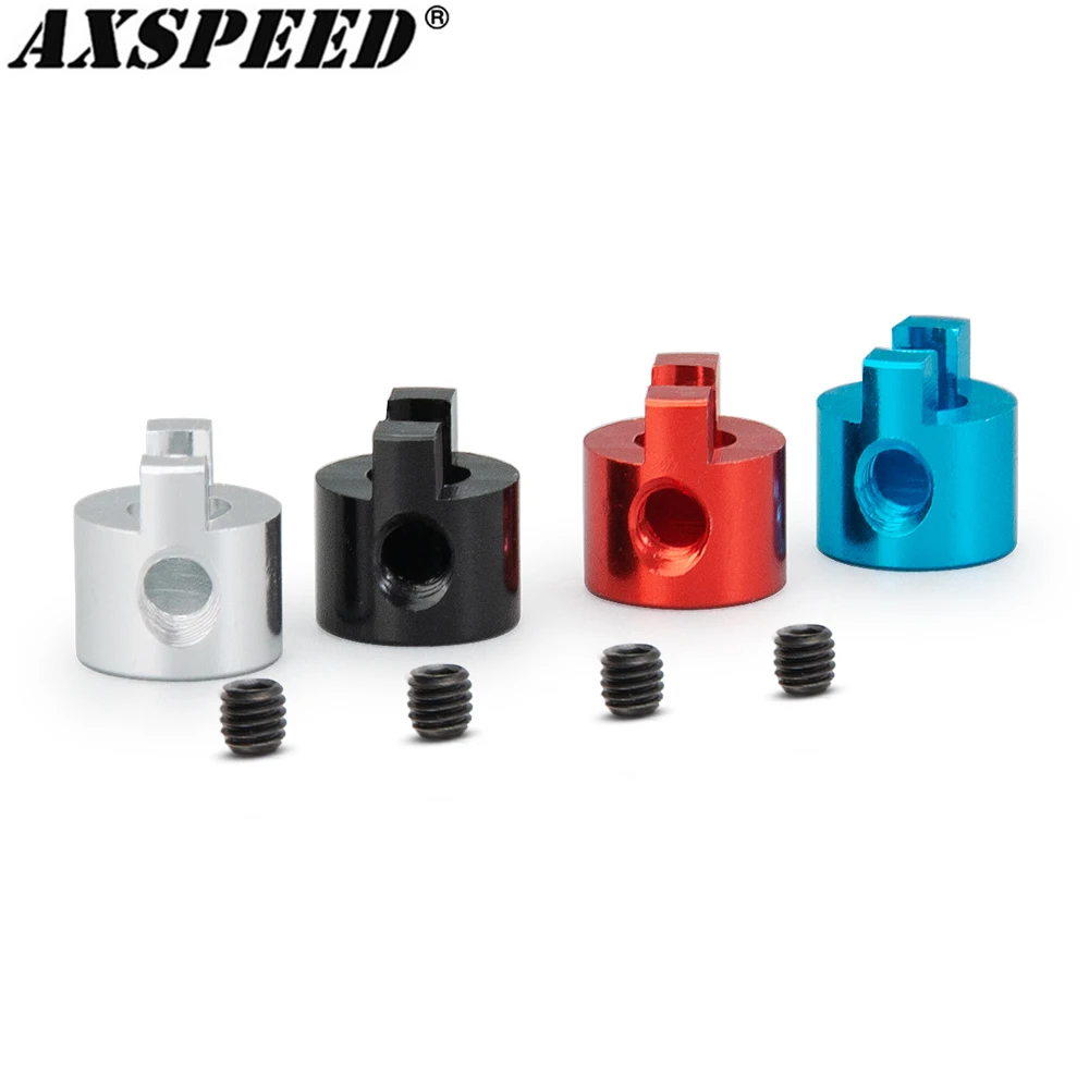 AXSPEED 4PCS 4mm Drive Dog Propeller Crutch Fixing Mount Propeller Shaft Connector Joint Drive Dogs for RC Boat Shaft