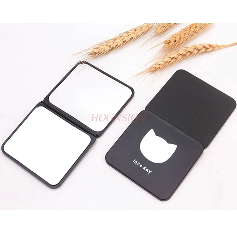 Small Mirror Portable Double Sided Folding Mirror Beauty Makeup Small Mirror Cute Girl Dressing Princess Sale