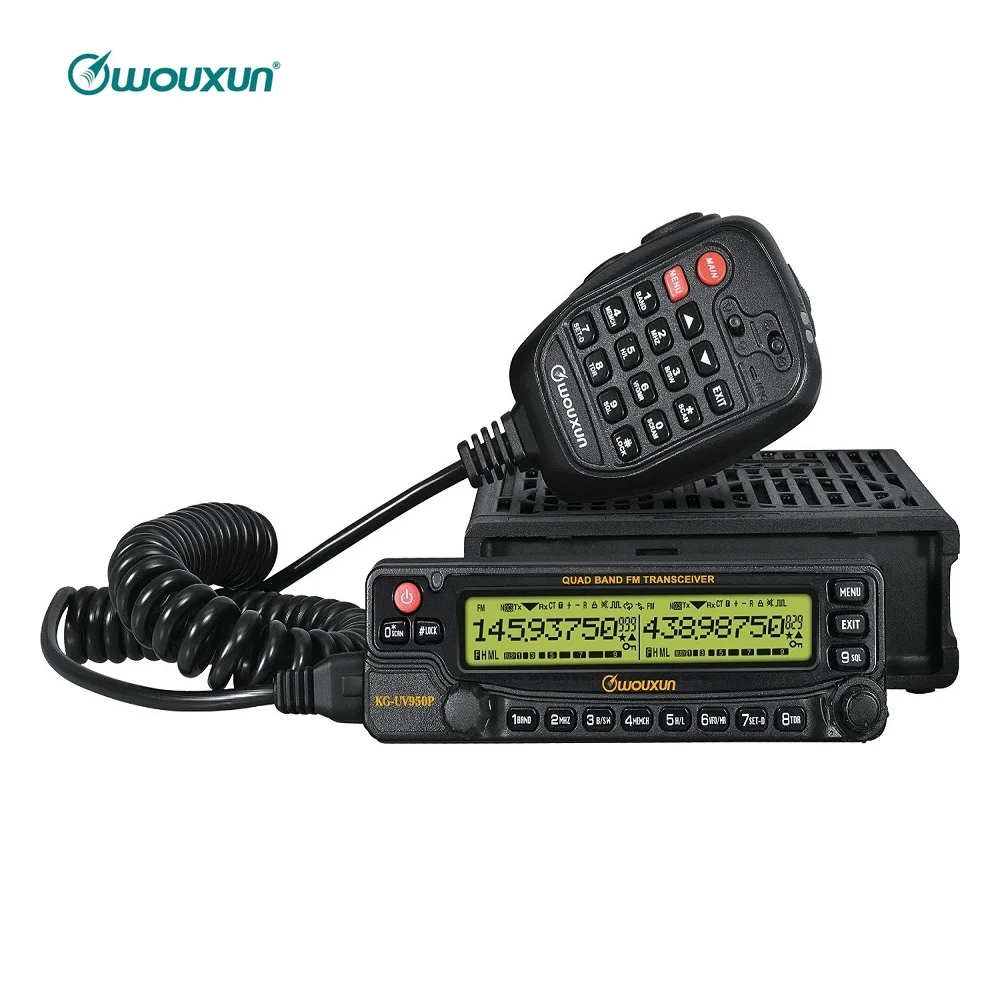 

WOUXUN KG-950P Car Mobile Radio Quad Bands Transmission SW Eight Reception 50W Transeciver Cross Band Repeater Interphone