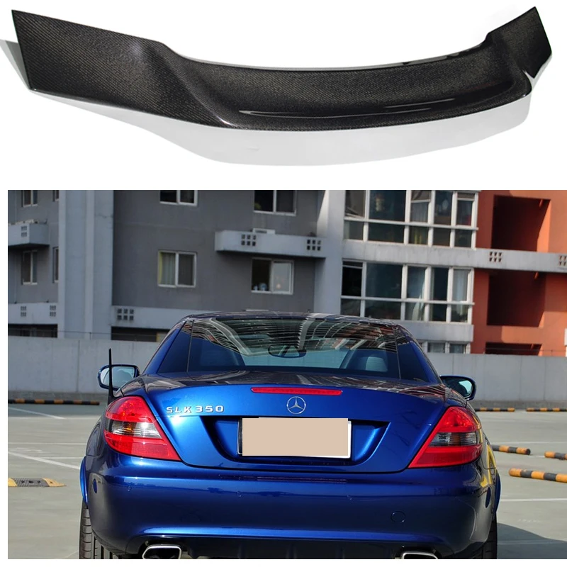 

R171 R Style Carbon Fiber Rear Spoiler Wing for Benz SLK Class R171 2004 - 2010 SLK200 SLK280 SLK300 SLK350