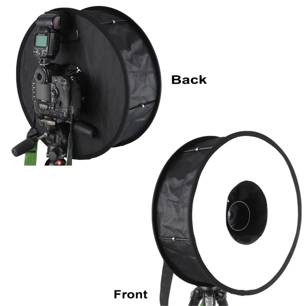 45cm Ring Softbox Speedlight Round Style Flash Light Shoot Soft box Foldable Soft Flash Light Diffuser For DSLR Canon Nikon