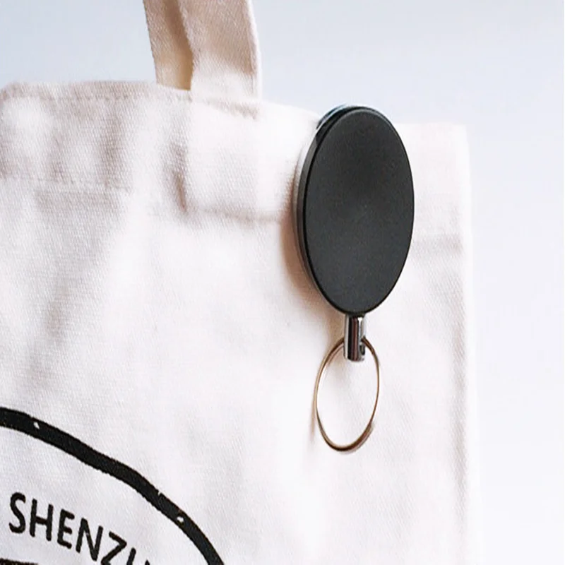 Portable Mini Key Buckle Metal Body Steel String Safety Key Holder Keyring Retractable Rope Keychain Anti-Lost Key chain Gift VL