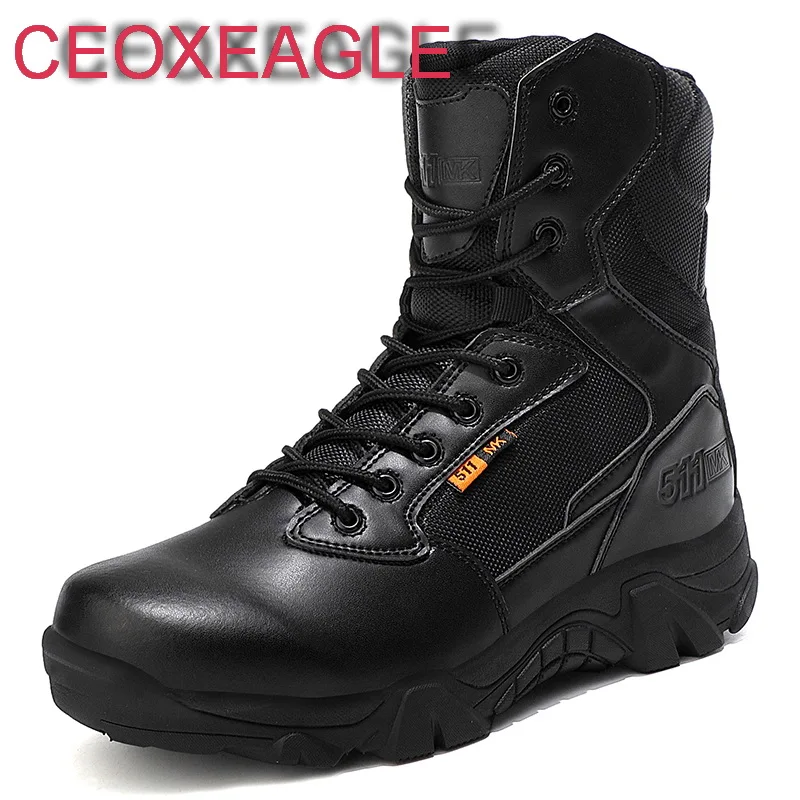 

High Quality Military Leather Combat Desers For Men Combat Bot Infantry Tactical Boots Askeri Bot Army Bots Army Shoes Waterproo