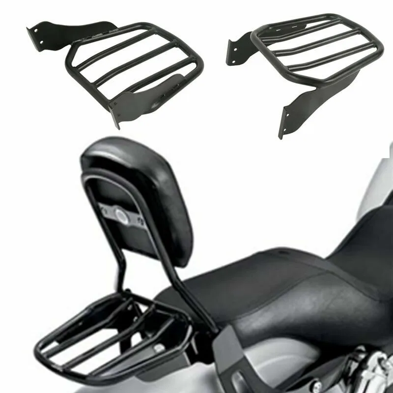 Motorcycle Sissy Bar Tapered Sport Luggage Rack For Harley Fat Boy Softail Springer Custom 07-later Softail Fat Boy 07-17 FLSTFB