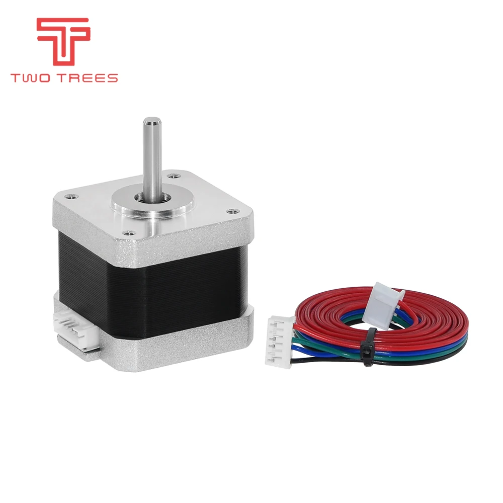 TWO TREES Nema 17 Stepper Motor 42 Motor 4-lead 17HS4401 NEMA17 42BYGH 1.5A with DuPont Line for 3D Printer Parts and CNC Parts