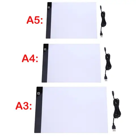 A5/A4/A3 다이아몬드 페인팅 용 LED 라이트 패드 Artcraft 트레이싱 라이트 박스 디지털 태블릿 그림 그리기 태블릿