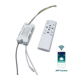 APPコントロールLEDトランス,20-40w (40-60w) x2調光可能LEDドライバーをシャンデリアに使用します。