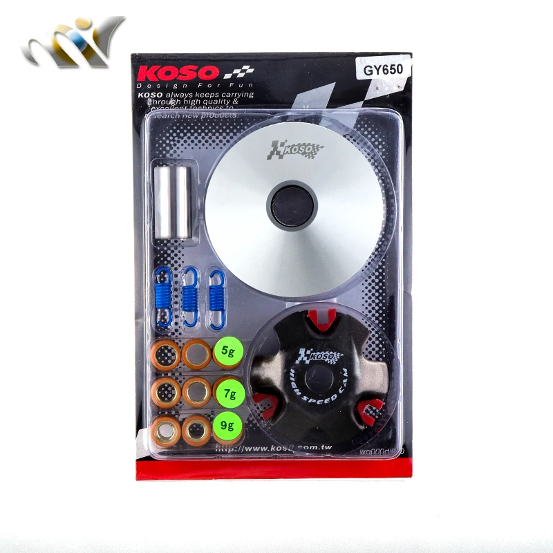 Zestaw wariatora KOSO z rolkami i kołem pasowym do GY6 50cc 139QMB 139QMA Dio 50 ZX AF18 AF28 AF34 AF35 Skuter Motorower ATV